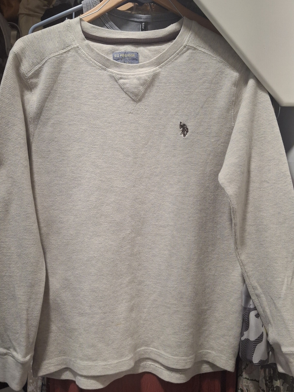 U.S. Polo Assn. Men’s Crewneck Sweatshirt - Light Beige
